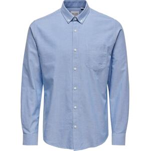 Košile 'Alvaro' Only & Sons kouřově modrá