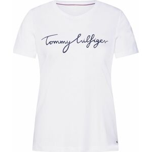 Tričko 'Heritage' Tommy Hilfiger noční modrá / bílá