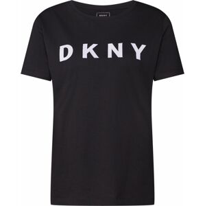 Tričko 'FOUNDATION' DKNY černá / bílá