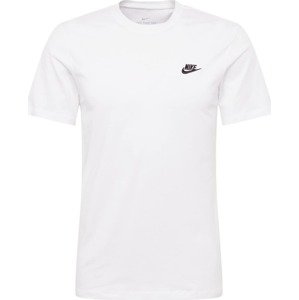 Tričko 'Club' Nike černá / bílá