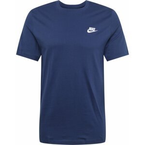 Tričko 'Club' Nike námořnická modř / bílá