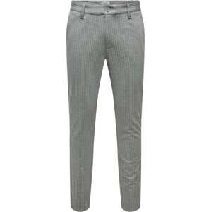Kalhoty 'Mark' Only & Sons šedý melír / bílá