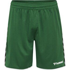 Sportovní kalhoty Hummel čedičová šedá / trávově zelená / černá