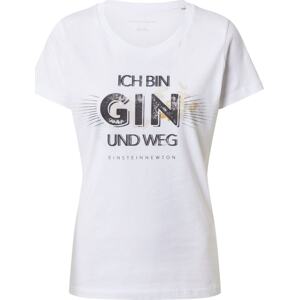 Tričko 'Gin Weg' einstein & newton zlatá / černá / offwhite