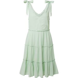 Letní šaty Vila pastelově zelená