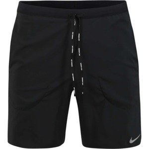Sportovní kalhoty 'Flex Stride' Nike černá / bílá