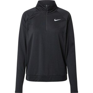 Funkční tričko 'Pacer' Nike černá / bílá
