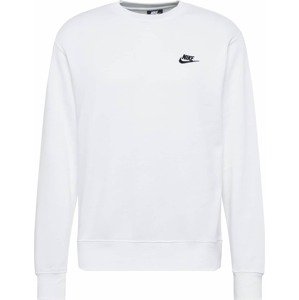 Mikina Nike Sportswear černá / bílá