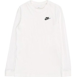 Tričko 'Futura' Nike Sportswear černá / bílá