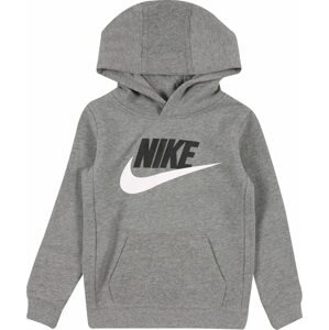Mikina Nike Sportswear šedá / černá / bílá