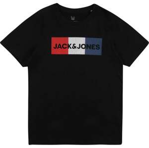 Tričko Jack & Jones Junior modrá / červená / černá / bílá