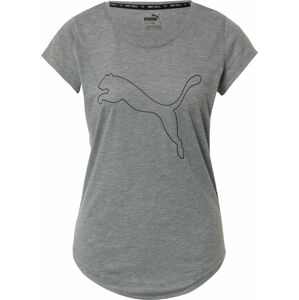 Funkční tričko Puma šedý melír / černá