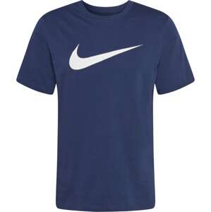 Tričko Nike Sportswear námořnická modř / bílá