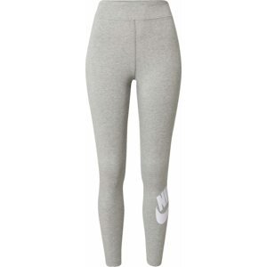 Legíny Nike Sportswear šedý melír / bílá