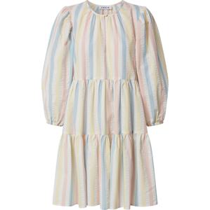 Šaty 'Joanna' EDITED modrá / světle žlutá / růžová / přírodní bílá