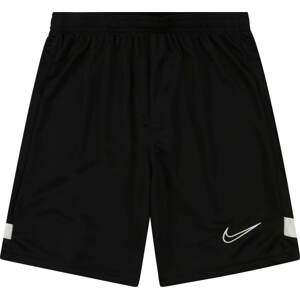 Sportovní kalhoty 'Academy' Nike černá / bílá