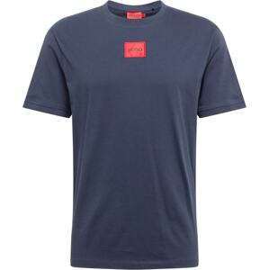 Tričko 'Diragolino' HUGO marine modrá / červená