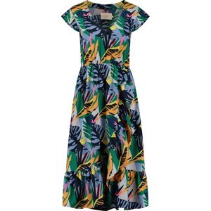 Šaty 'Frangipani Florence' Shiwi námořnická modř / světlemodrá / žlutá / šedá / pink