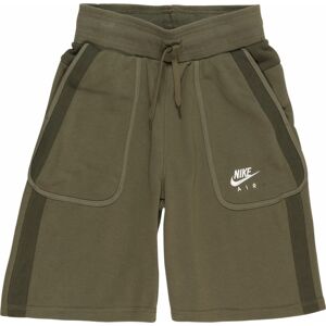 Kalhoty Nike Sportswear khaki / olivová / bílá