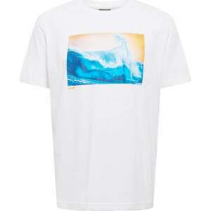 Funkční tričko 'POSTCARD' Oakley aqua modrá / světlemodrá / oranžová / bílá