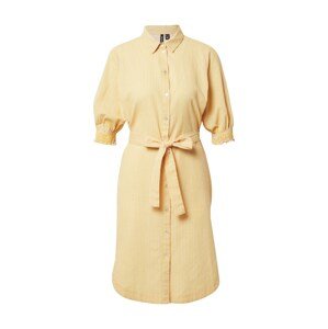 Košilové šaty 'ANNABELLE' Vero Moda žlutá / bílá