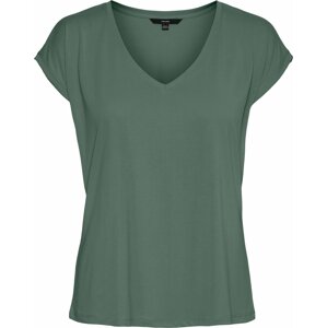Tričko 'Filli' Vero Moda tmavě zelená