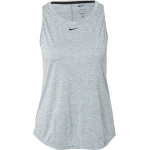 Sportovní top Nike šedý melír / černá