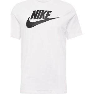 Tričko 'FUTURA' Nike Sportswear černá / bílá