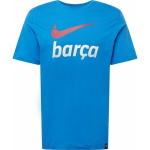 Funkční tričko Nike nebeská modř / oranžová / bílá