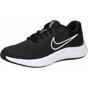 Sportovní boty 'Star Runner 3' Nike černá / bílá
