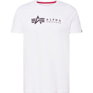 Tričko alpha industries červená / černá / bílá