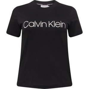 Tričko Calvin Klein Curve černá / bílá
