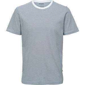 Tričko 'Norman' Selected Homme námořnická modř / bílá