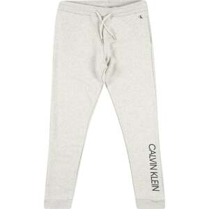 Kalhoty Calvin Klein Jeans šedý melír