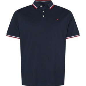 Tričko 'Paulos' Jack & Jones Plus námořnická modř / červená / bílá