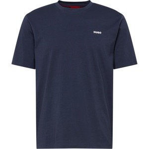 Tričko 'Dero' HUGO námořnická modř / bílá