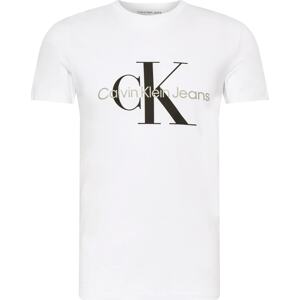 Tričko Calvin Klein Jeans kámen / černá / bílá