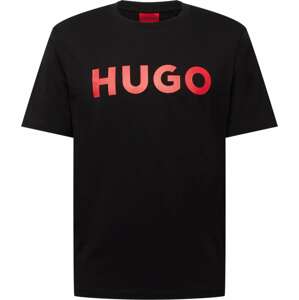 Tričko 'Dulivio' HUGO červená / černá