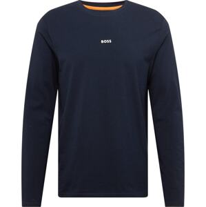 Tričko 'Chark' Boss Orange námořnická modř / bílá