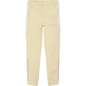 Kalhoty 'DRINT' name it pastelově žlutá / světle růžová / bílá