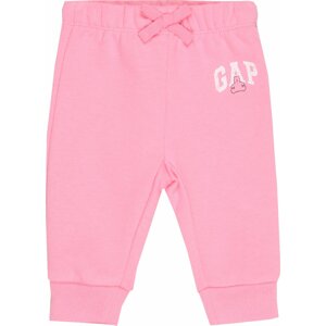 Kalhoty GAP noční modrá / světle růžová / bílá