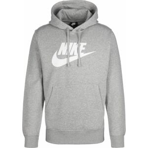 Sportovní mikina Nike Sportswear šedá / bílá
