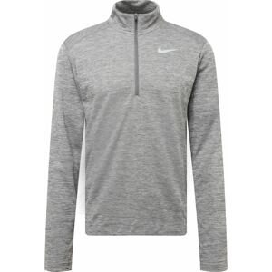 Funkční tričko 'Pacer' Nike světle šedá / šedý melír