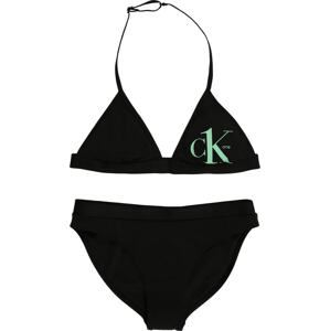 Bikiny Calvin Klein Swimwear mátová / černá