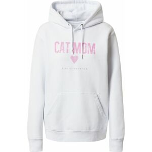 Mikina 'Cat Mom' einstein & newton pink / bílá