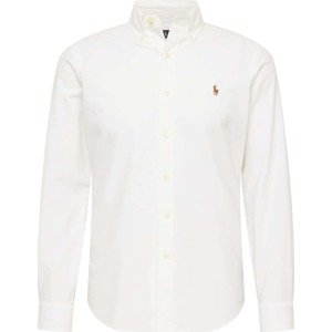 Košile Polo Ralph Lauren hnědá / bílá