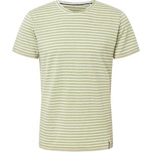 Tričko 'DANILO' Key Largo světle zelená / bílá