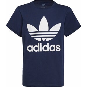 Tričko 'Trefoil' adidas Originals námořnická modř / bílá