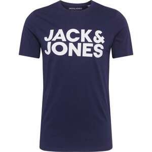 Tričko jack & jones námořnická modř / bílá