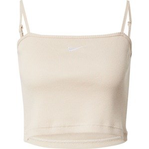 Top Nike Sportswear béžová / bílá